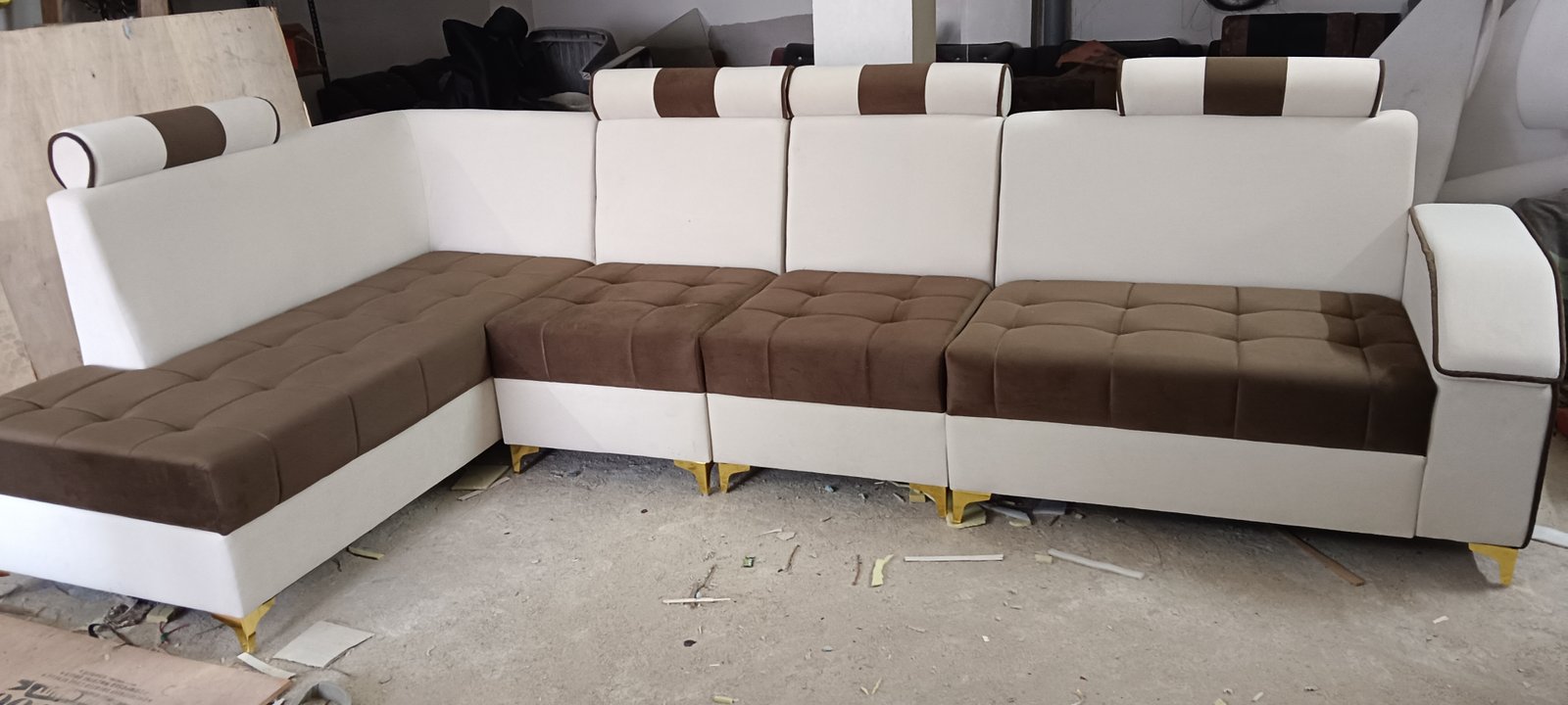 L corner sofa set